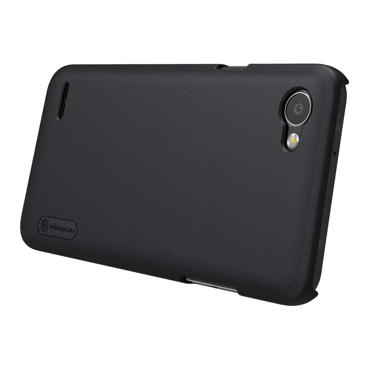 NILLKIN Super Frosted Shield PC Hard Phone Case for LG Q6 Plus/Q6 M700N (EU Version) with Screen Protector - Black