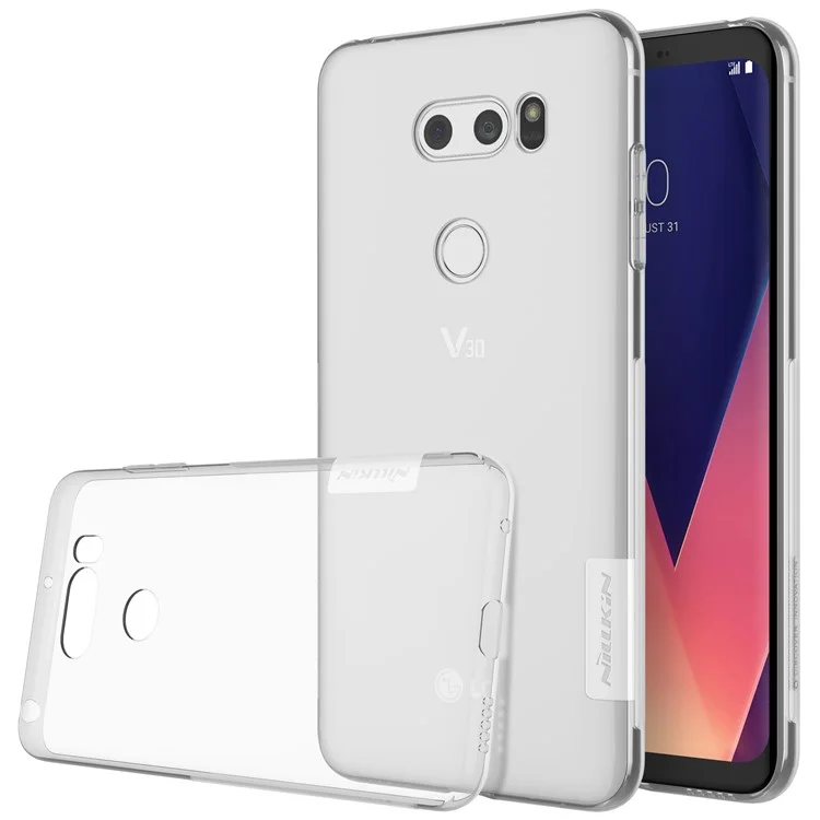 NILLKIN Nature 0.6mm Soft TPU Mobile Phone Case for LG V30 - White