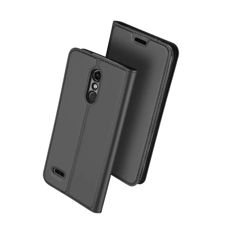 DUX DUCIS Skin Pro Series Leather Stand Case for LG K10 (2018) - Black