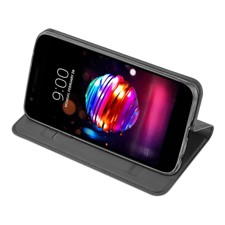 DUX DUCIS Skin Pro Series Leather Stand Case for LG K10 (2018) - Black