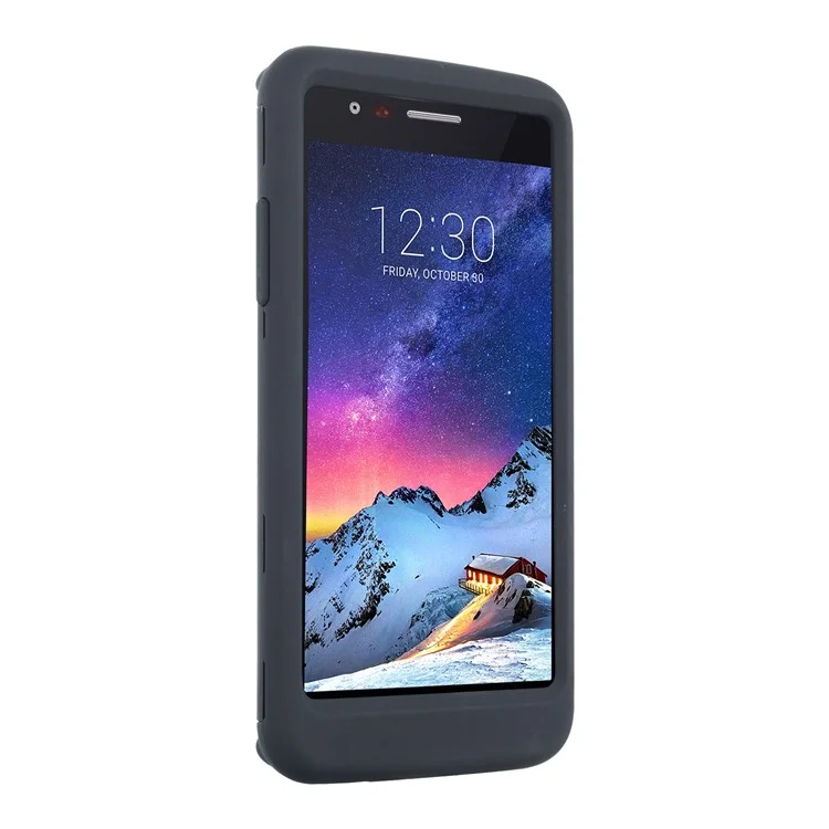 Detachable Shockproof PC + TPU Hybrid Case for LG K8 (2017) US Version - Black