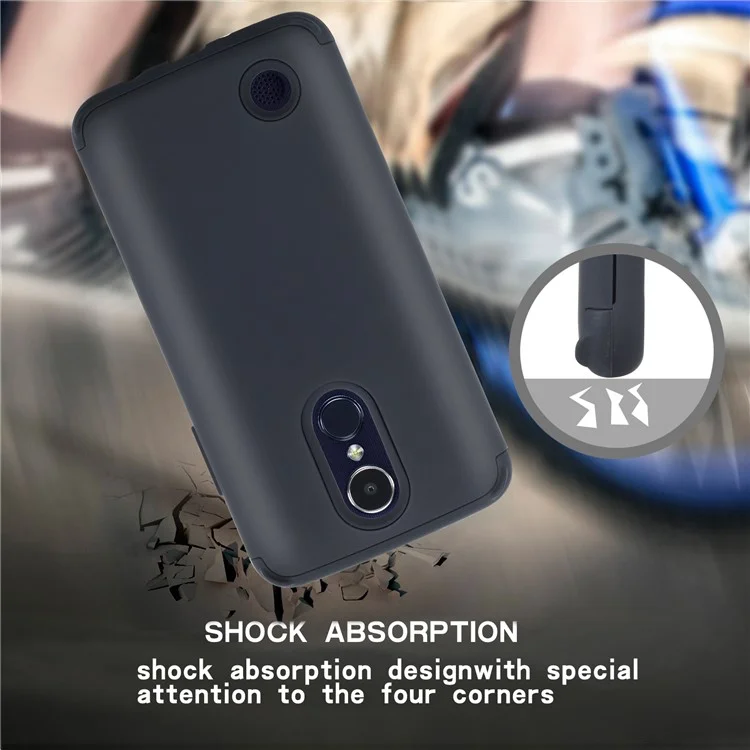 Detachable Shockproof PC + TPU Hybrid Case for LG K8 (2017) US Version - Black