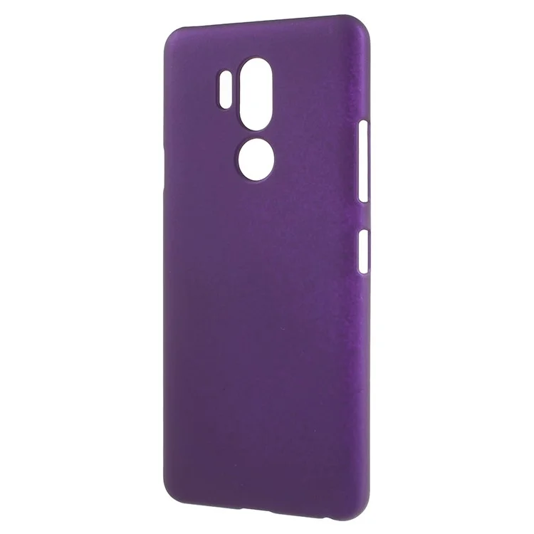 Glossy Hard Plastic Phone Protection Case for LG G7 ThinQ - Purple