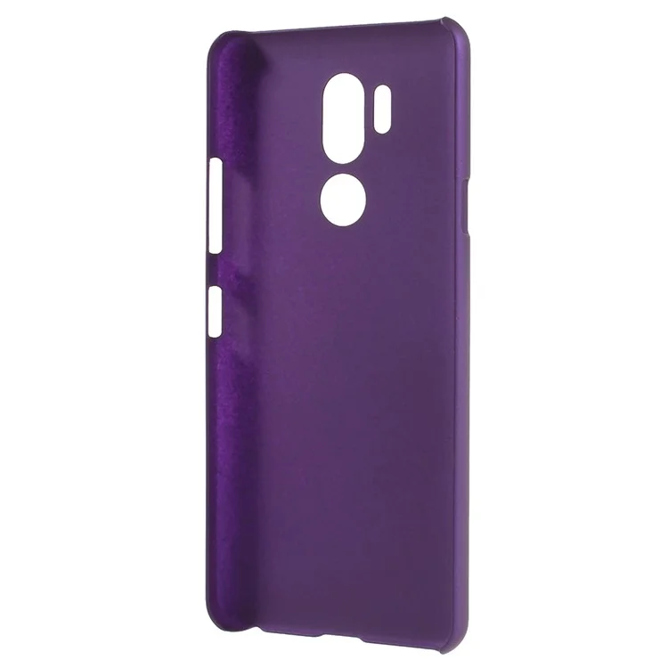 Glossy Hard Plastic Phone Protection Case for LG G7 ThinQ - Purple