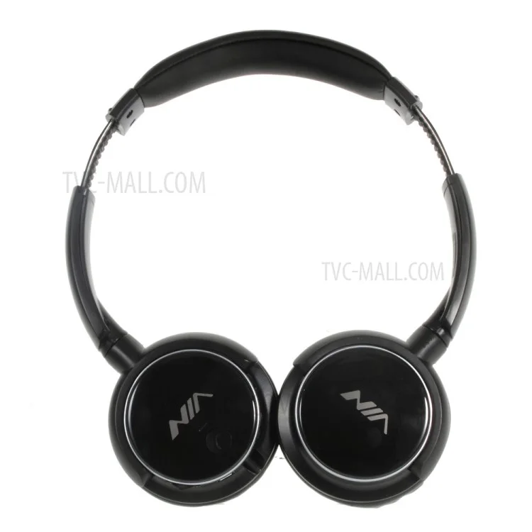 NIA Q1 Over-ear Bluetooth Headphone with Mic Support Micro SD Player / FM Radio / Aux-input - Black