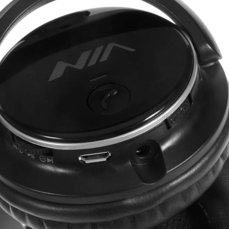 NIA Q1 Over-ear Bluetooth-kopfhörer Mit Micro-sd-player / Fm-radio / Aux-input - Schwarz