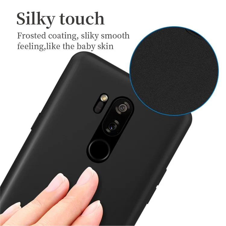 X-LEVEL Ultra-thin Frosted TPU Cover Case for LG G7 ThinQ - Black