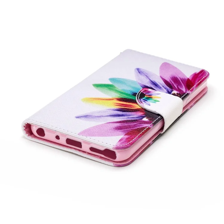 Half Sunflower - For LG Stylo 4/Q Stylus Pattern Printing PU Leather Wallet Stand Phone Case