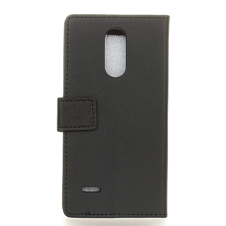PU Leather Magnetic Wallet Protective Mobile Phone Shell for LG K10 (2018) / K11 (2018) - Black