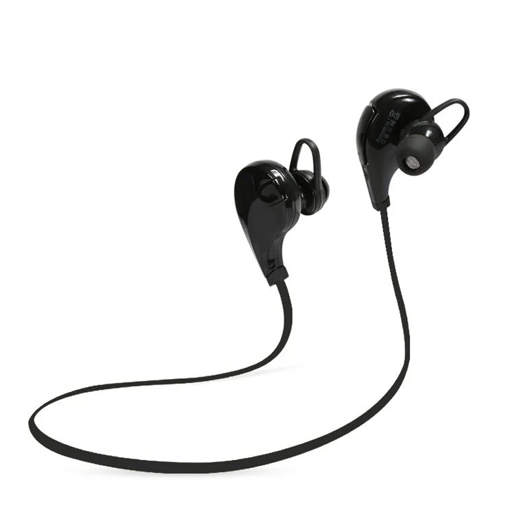 QY7 Sports Bluetooth V4.0 Stereo In-ear Headset Earphone for iPhone Samsung Sony etc - Black
