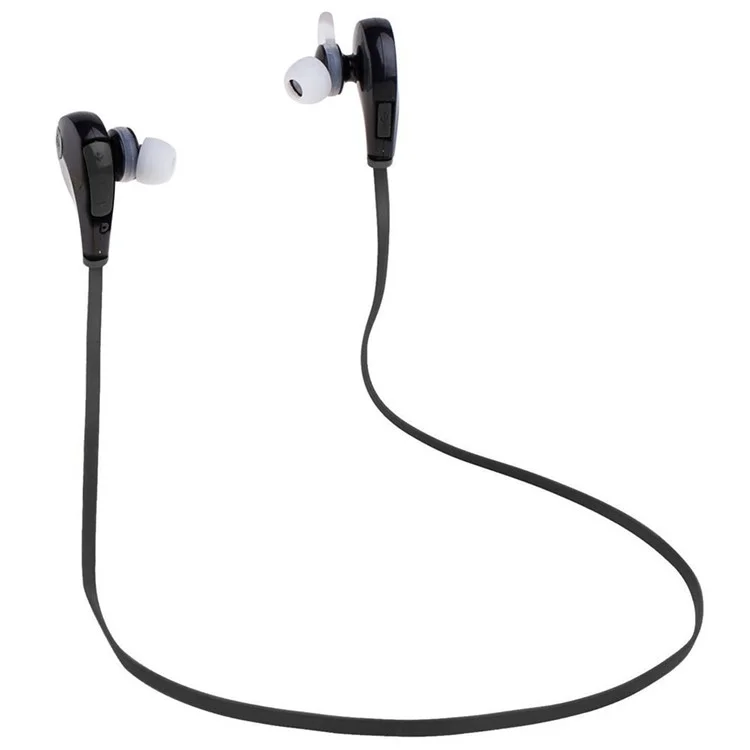 QY7 Sports Bluetooth V4.0 Stereo In-ear Headset Earphone for iPhone Samsung Sony etc - Black
