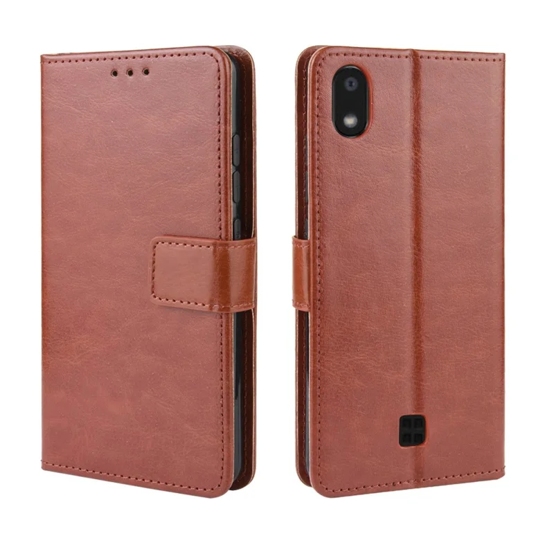 Crazy Horse Phin Whatet Case Gust Per LG K20 (2019) - Marrone