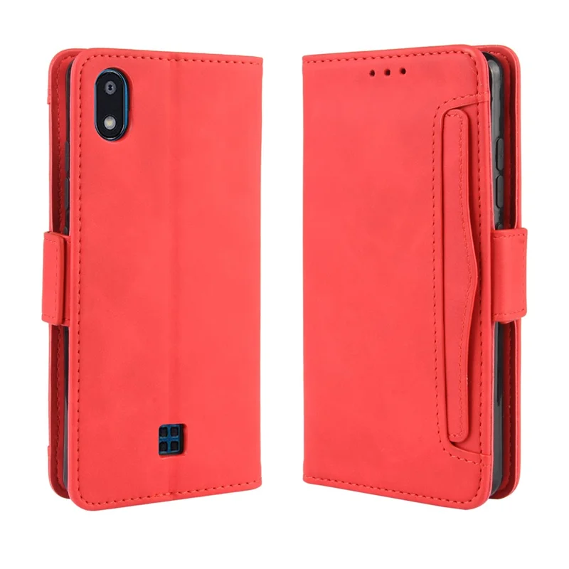 Wallet Leather Stand Phone Cover Case for LG K20 (2019) - Red