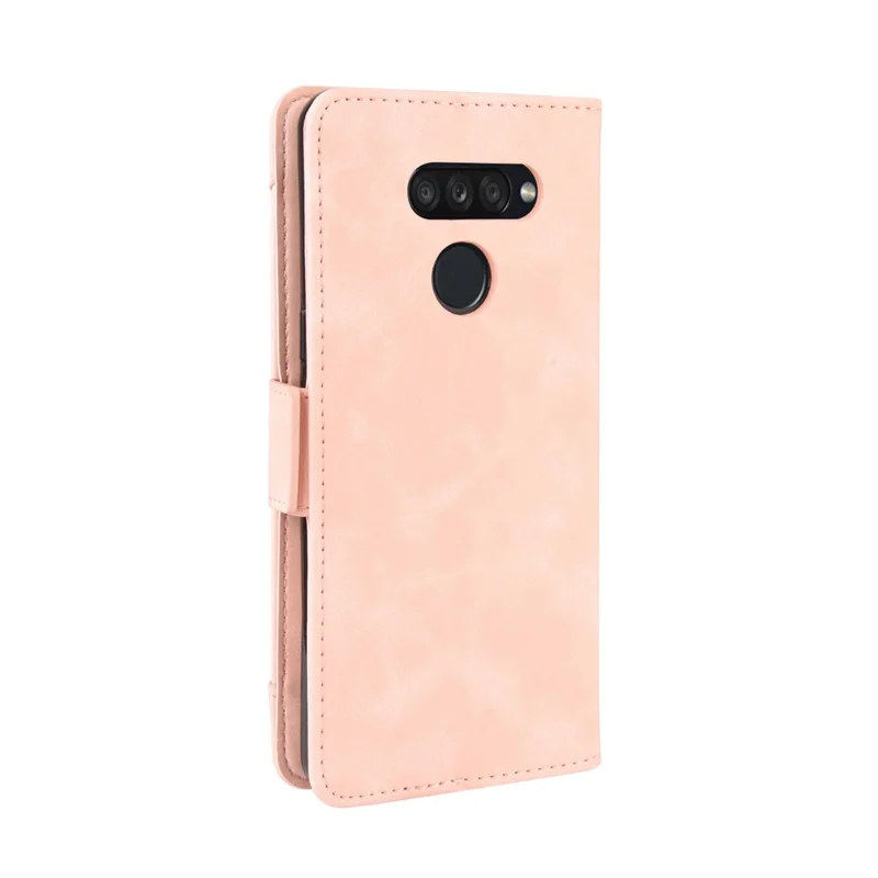 Couro PU com Vários Slots para Cartões Estilo Capa para LG K50S - Rosa