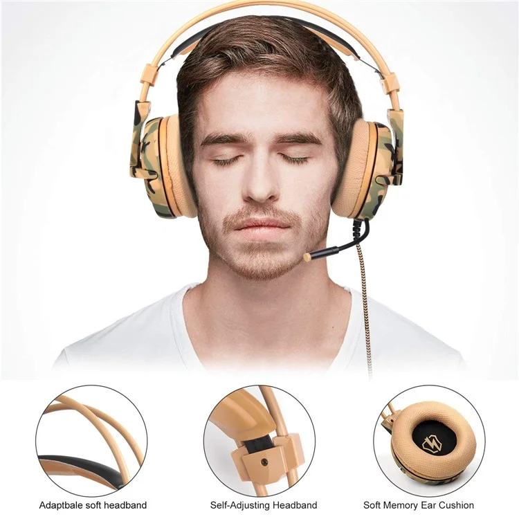 Letton L1 3.5 mm Jack Subound Sound Over-ear Auriculares Con Control de Volumen de Micrófono