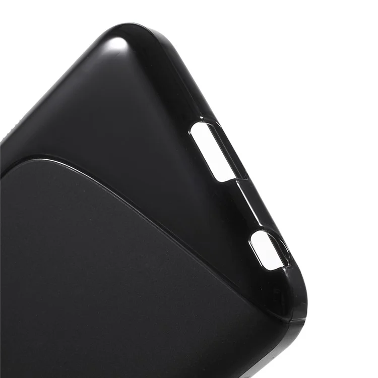 S-Shape Gel TPU Cover Case for LG Nexus 5X - Black