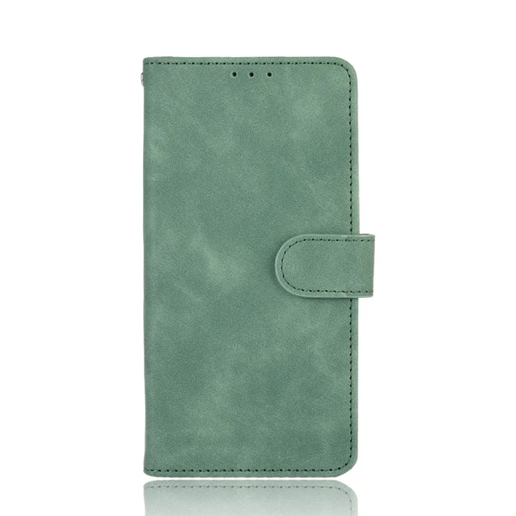 Skin-touch PU Leather Wallet Cell Phone Case for LG Wing 5G - Green