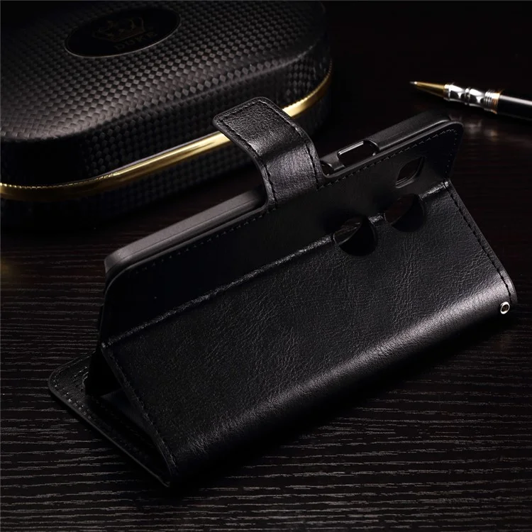 Crazy Horse Wallet Leather Stand Case for LG Nexus 5X - Black