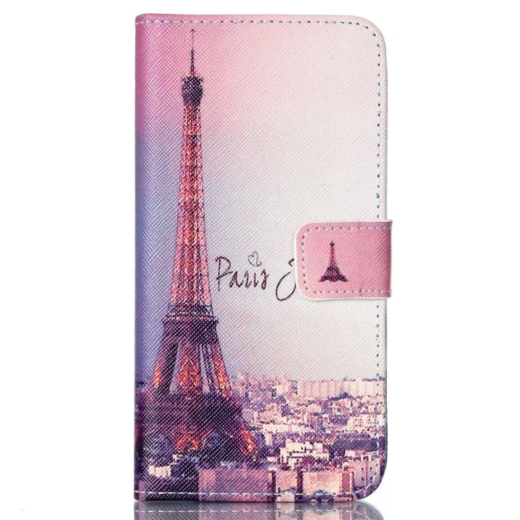 Protective Wallet Leather Shell for LG Nexus 5X - Paris Eiffel Tower