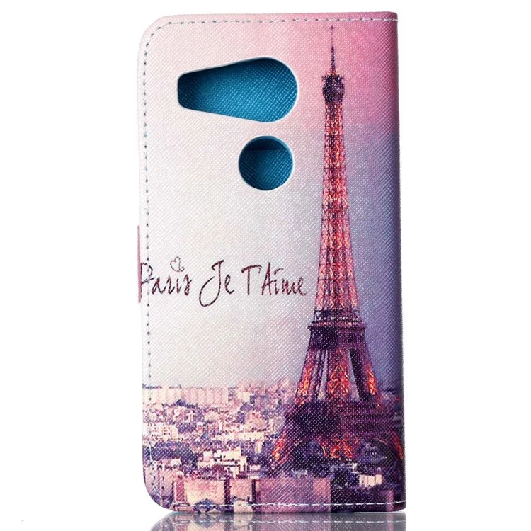 Protective Wallet Leather Shell for LG Nexus 5X - Paris Eiffel Tower