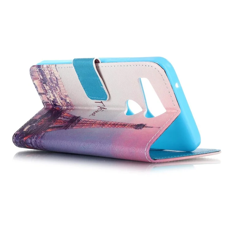 Protective Wallet Leather Shell for LG Nexus 5X - Paris Eiffel Tower