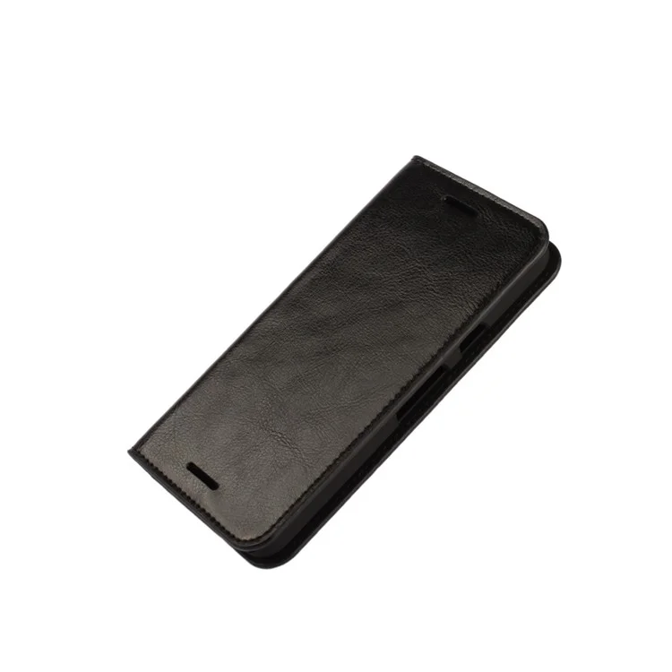 Crazy Horse Genuine Leather Case Wallet for LG Nexus 5X - Black