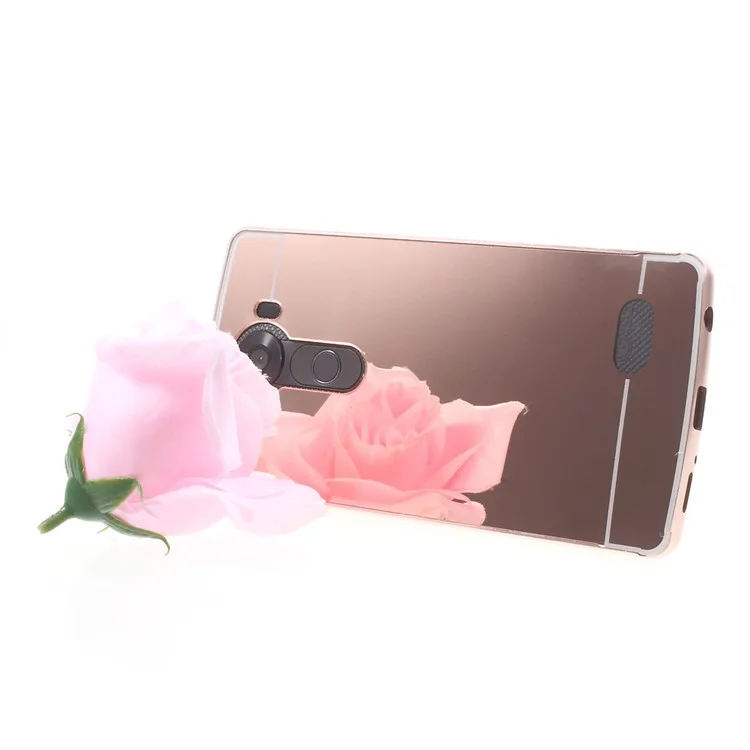 Sliding Metal Frame Plastic Shell for LG V10 H900 H901 VS990 - Rose Gold