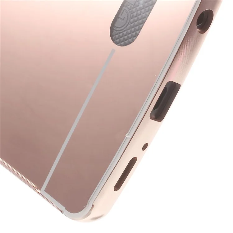 Sliding Metal Frame Plastic Shell for LG V10 H900 H901 VS990 - Rose Gold