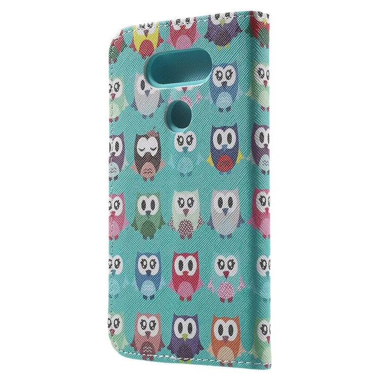 Wallet Leather Stand Case Cover for LG G5 - Multiple Owls