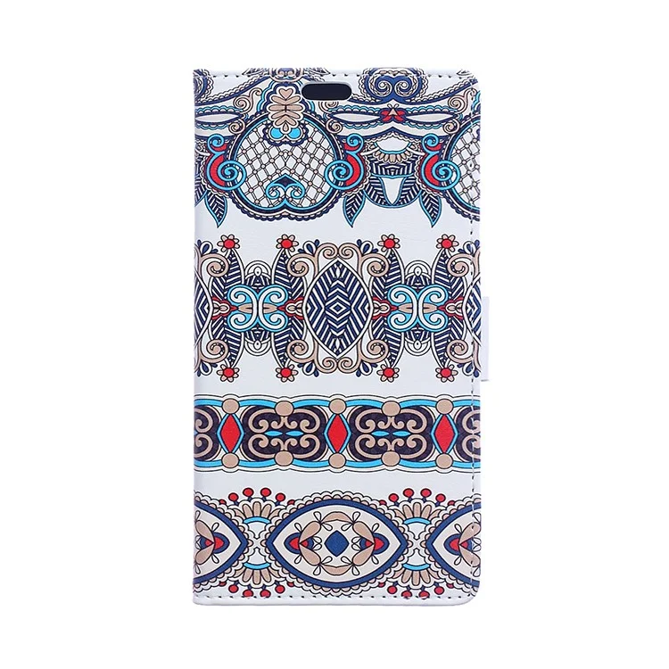 Wallet Leather Stand Case for LG K4 - Classic Style Pattern