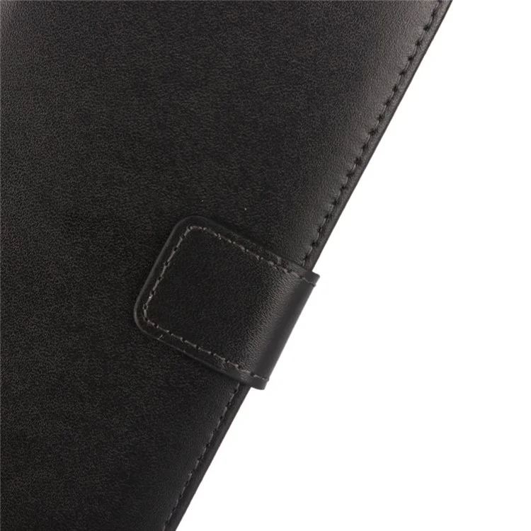Genuine Split Leather Wallet Magnetic Flip Case for LG G5 / G5 SE - Black
