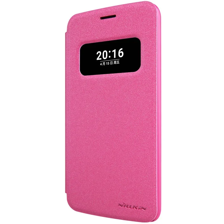 NILLKIN Sparkle Series View Window Leather Shell for LG G5/G5 SE - Red
