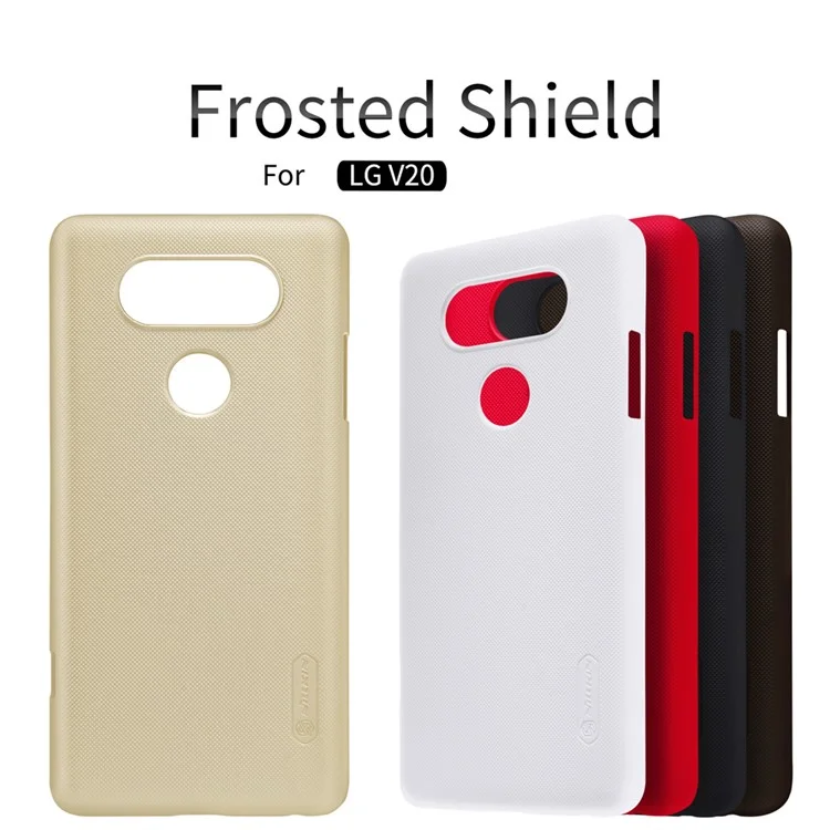 NILLKIN Super Frosted Shield PC Phone Case for LG V20 + Screen Film - Black
