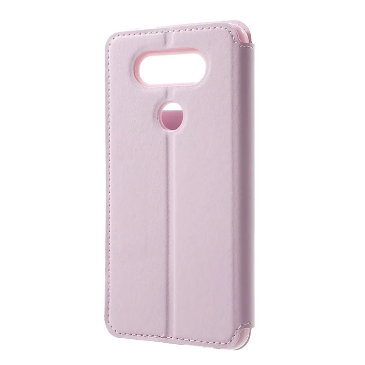ROAR KOREA Noble Leather View Magnetic Flip Case for LG V20 - Pink