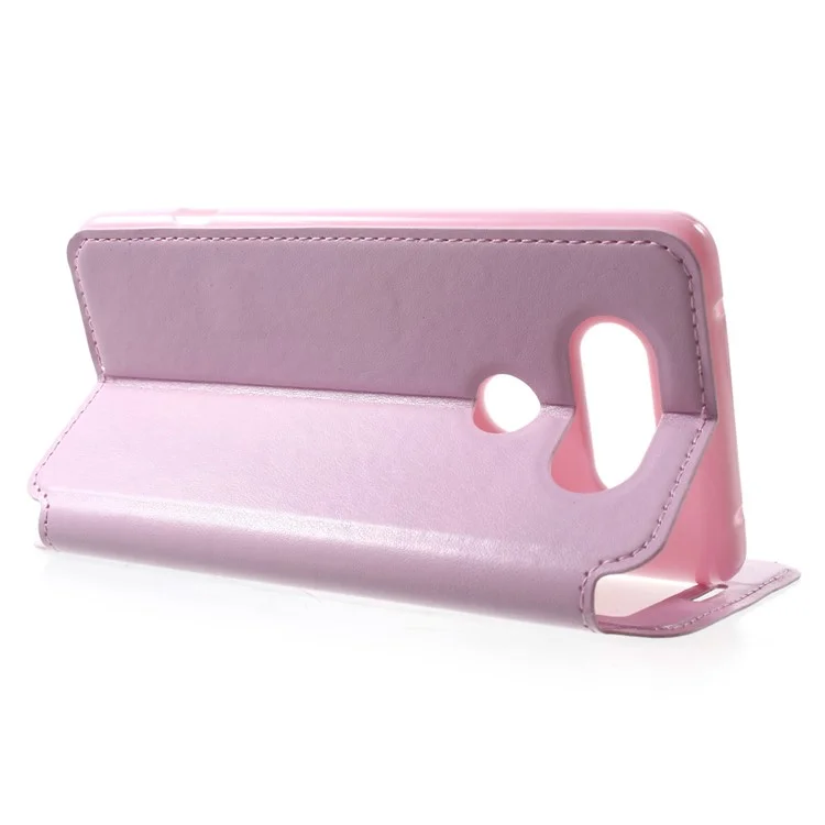ROAR KOREA Noble Leather View Magnetic Flip Case for LG V20 - Pink