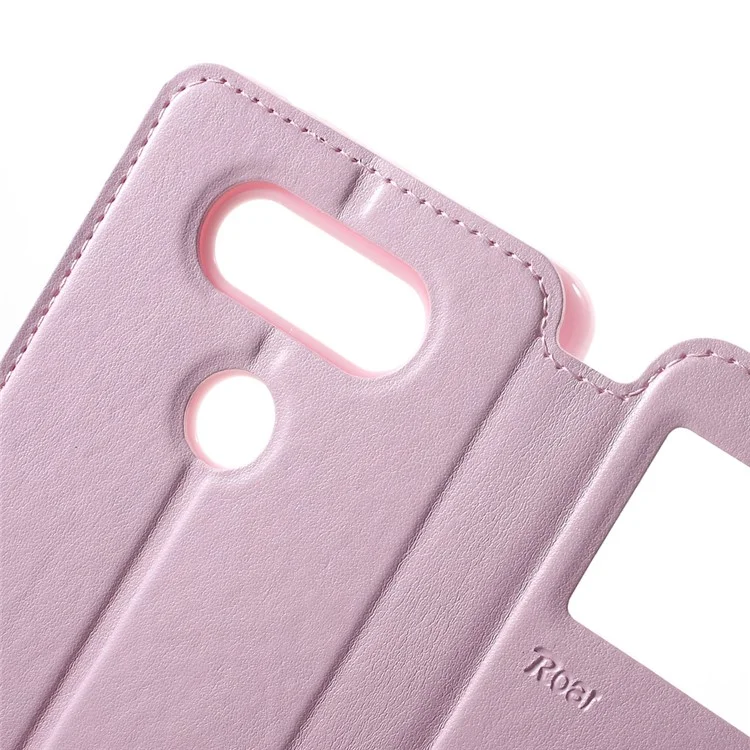 ROAR KOREA Noble Leather View Magnetic Flip Case for LG V20 - Pink