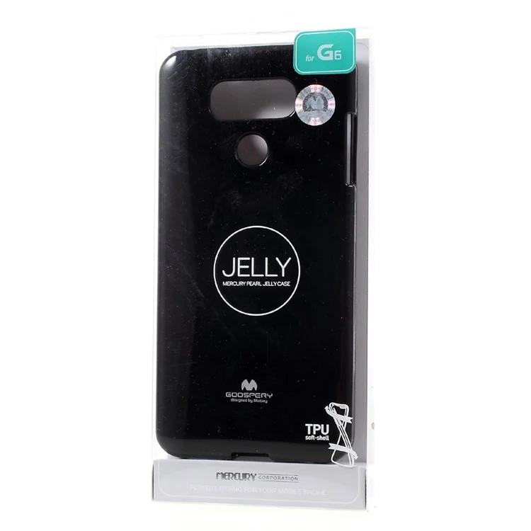 MERCURY GOOSPERY for LG G6 Glitter Powder Jelly TPU Case Accessory - Black