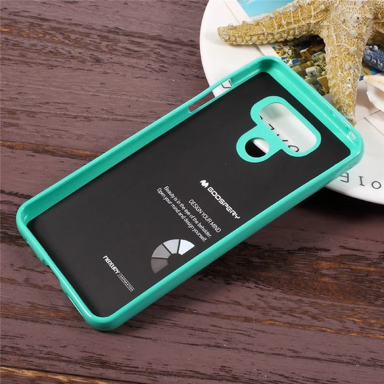 MERCURY GOOSPERY Glitter Powder Jelly TPU Skin Case for LG G6 - Cyan