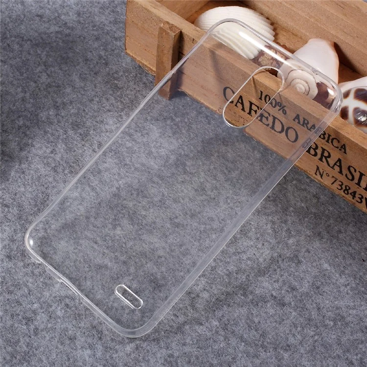 Ultrathin Clear Soft TPU Cell Phone Case for LG K10 (2017) - Transparent