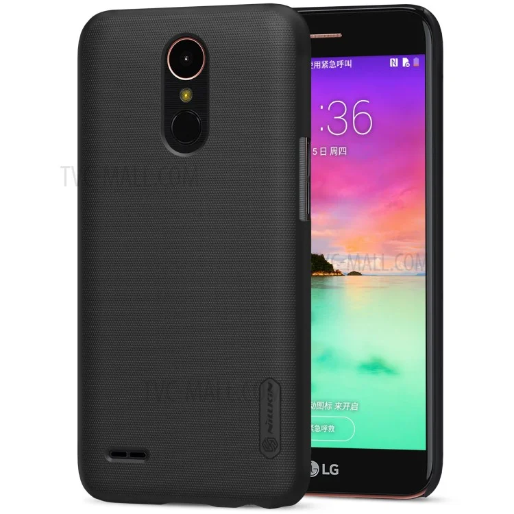 NILLKIN Super Frosted Shield PC Cell Phone Case for LG K10 (2017) - Black