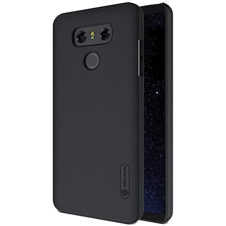 NILLKIN Super Frosted Shield PC Hard Case for LG G6 with Screen Protector - Black