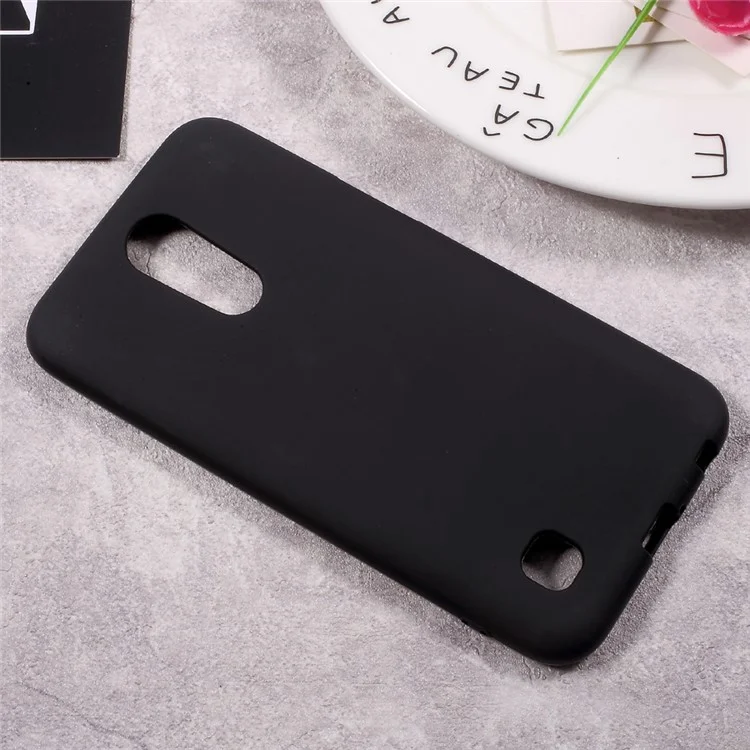 Matte Anti-fingerprint Soft TPU Protective Case for LG K10 (2017) - Black