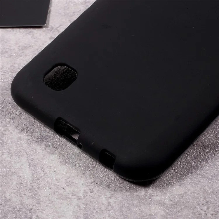Matte Anti-fingerprint Soft TPU Protective Case for LG K10 (2017) - Black