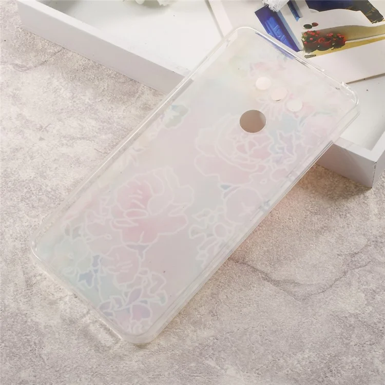 Embossing TPU Mobile Casing Cover for LG G6 - Blooming Flowers