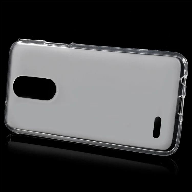 Matte Skin TPU Phone Cover Case for LG K4 (2017) EU Version - Transparent
