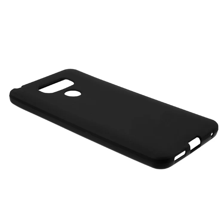 Anti-fingerprint Matte TPU Back Phone Case for LG G6 - Black