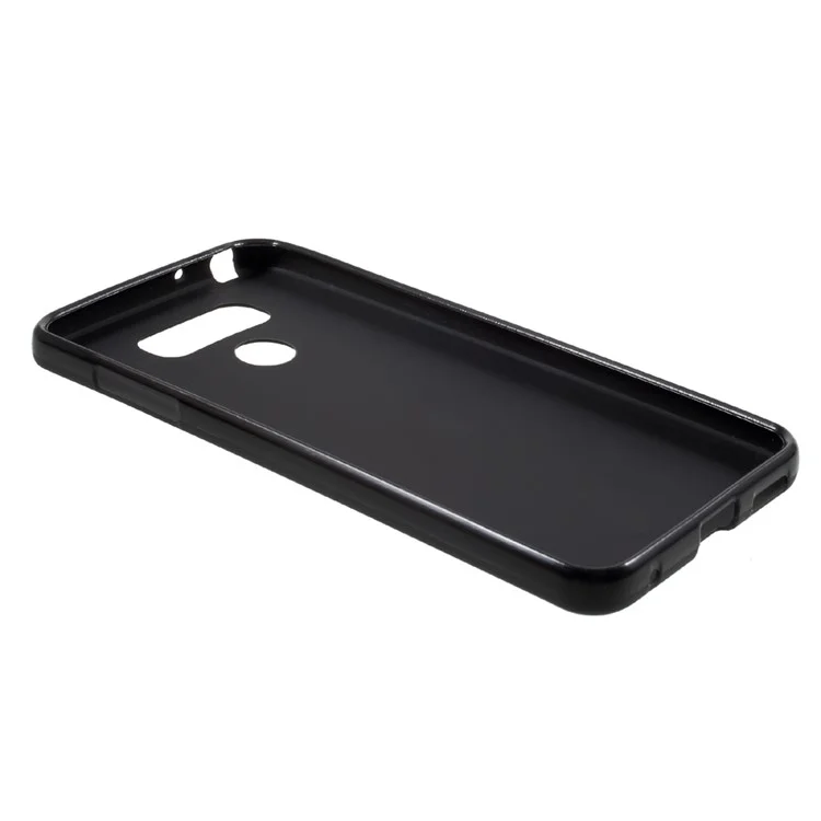 Anti-fingerprint Matte TPU Back Phone Case for LG G6 - Black