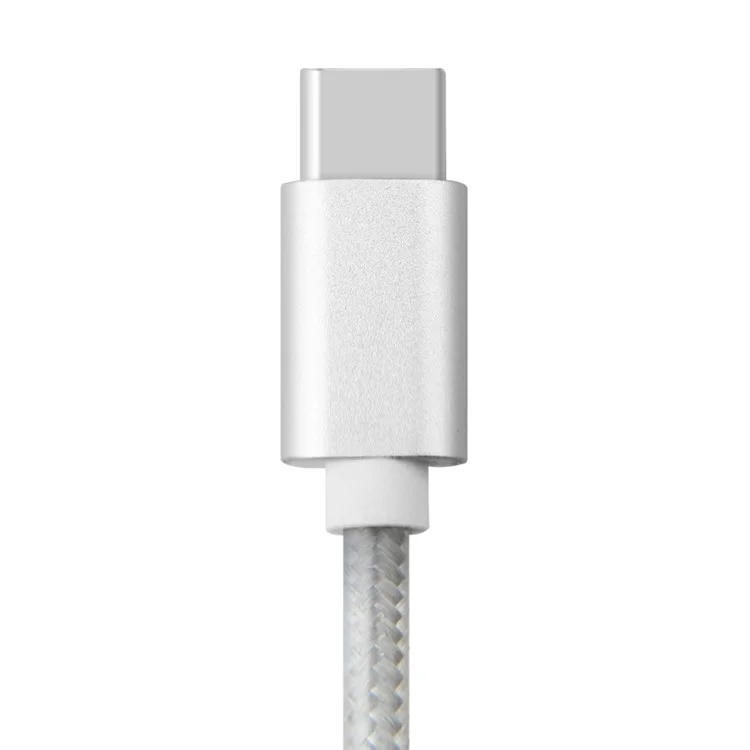 BASEUS Sharp Series USB 3.1 Type-C Data Sync Charge Cable for Apple MacBook/ Nokia N1/ LeTV Mobile Phone - Silver Color