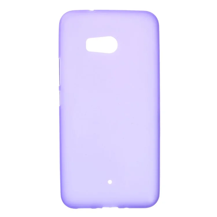 Frosted Anti-fingerprint TPU Soft Gel Cover for HTC U11 - Purple