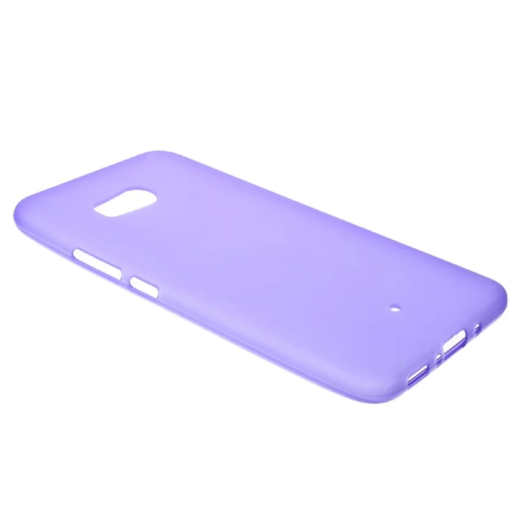 Frosted Anti-fingerprint TPU Soft Gel Cover for HTC U11 - Purple